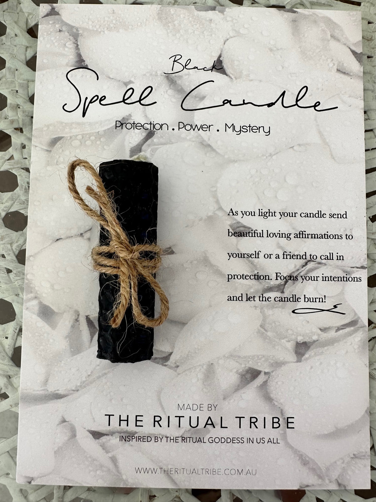 1 x Black Spell Candle Gift Card - Letterbox Size