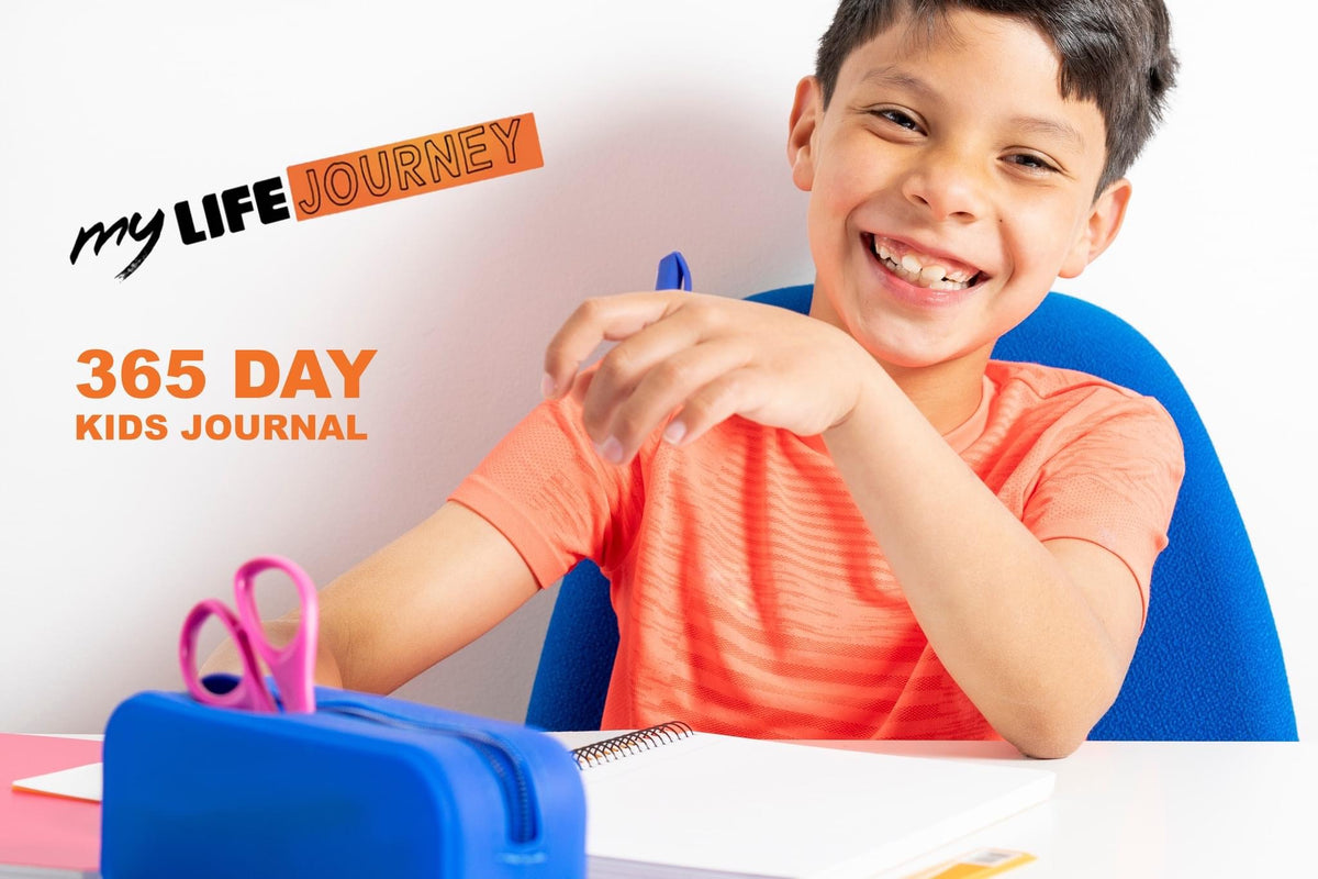 Boys&#39; Gratitude Journal | Daily Diary | A5 Size | Full Colour | Coil Bound | Mindfulness for Kids