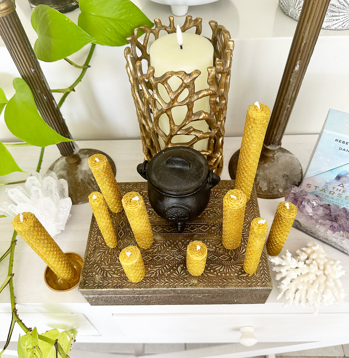 Solar Glitter Ritual Candle Kit - For the Modern Goddess