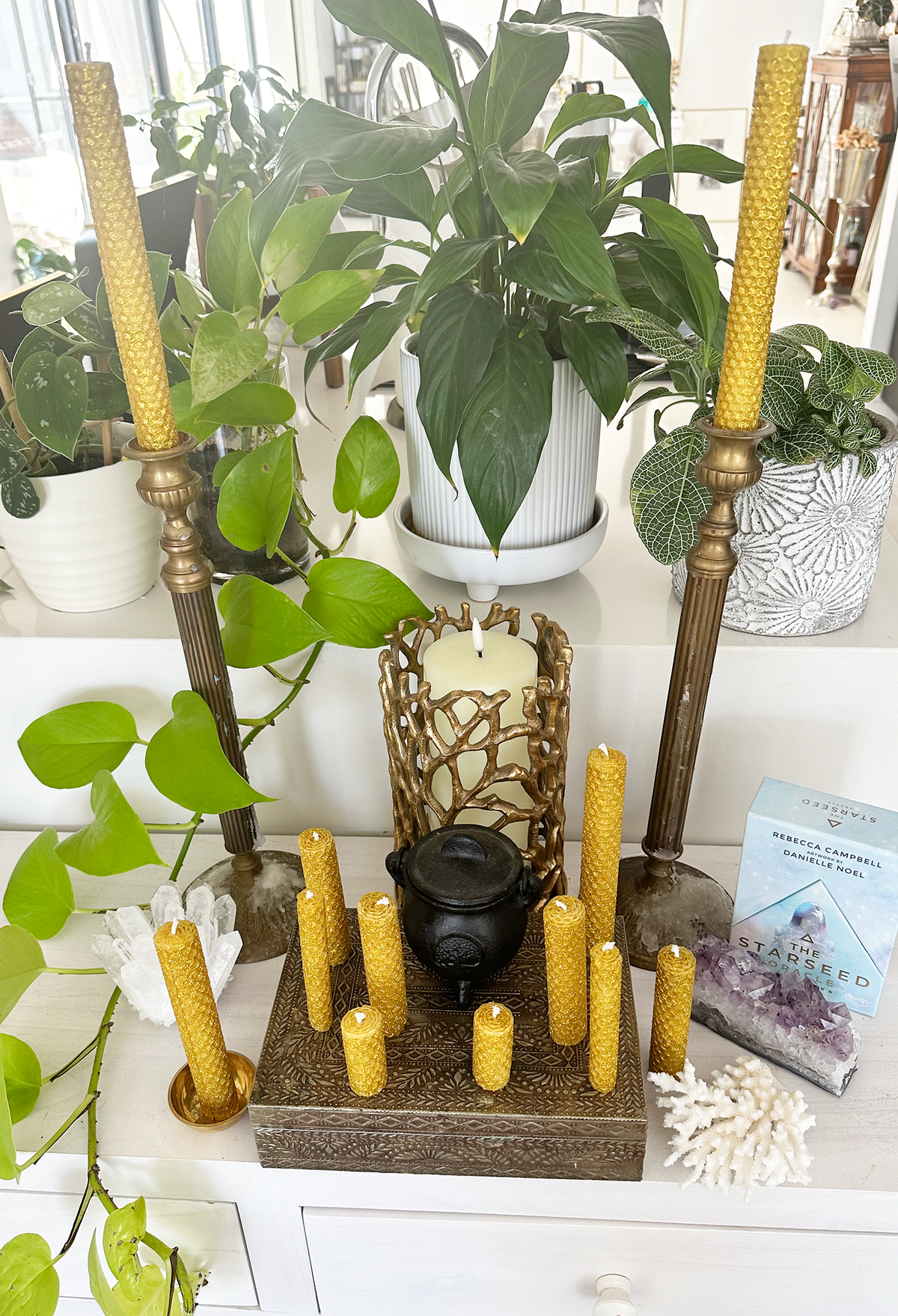 Solar Glitter Ritual Candle Kit - For the Modern Goddess