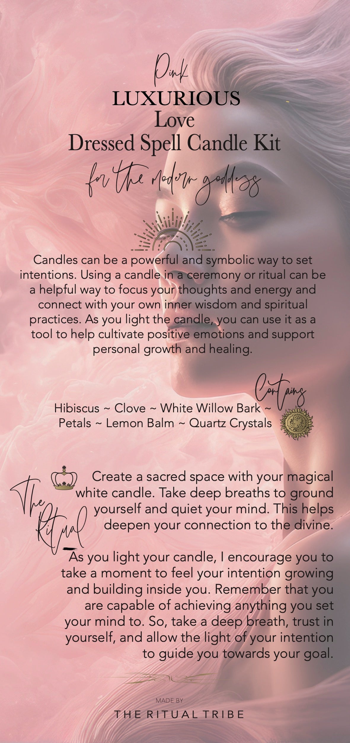Pink Love Dressed Spell Candle Kit | For the Modern Goddess