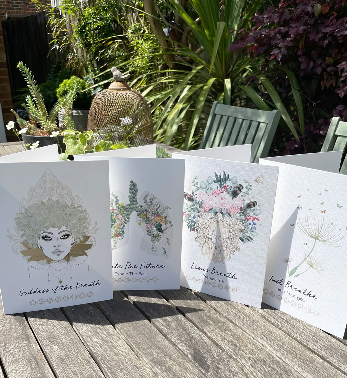 Breathe Right Greeting Cards x 4