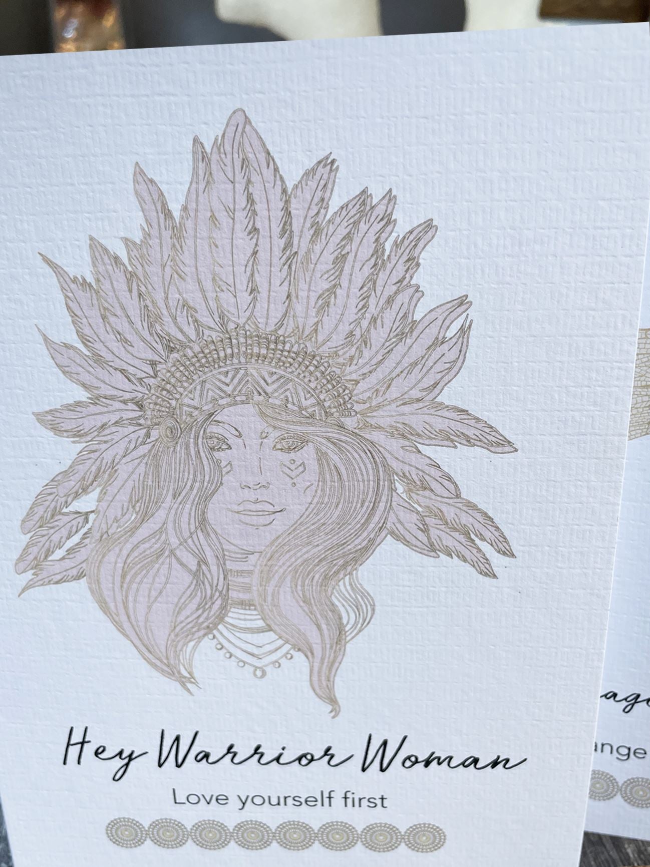 Warrior Woman ~ Greeting Card The Ritual Tribe 